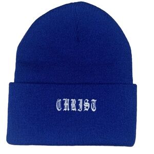 CHRIST royal blue beanie